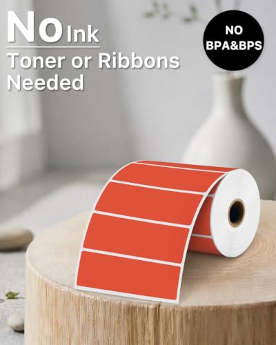 3x1 Inch Thermal Labels (3"x1" / Red)