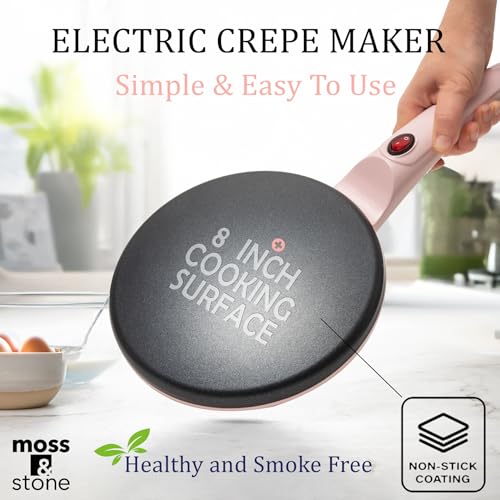 Pink Electric Crepe Maker (8 Inch Corded / Pink)