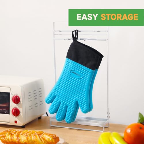 BBQ Gloves Heat Resistant Oven Mitts (2 Count)