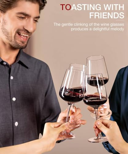 Red Wine Glasses Set of 6 (Set of 6-15oz)