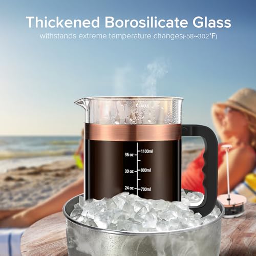French Press Coffee Maker 51oz (New Style Copper / 51oz)