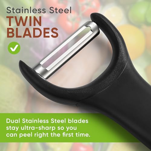 Swivel Vegetable Peeler & Y Potato Peeler w (2 Count)