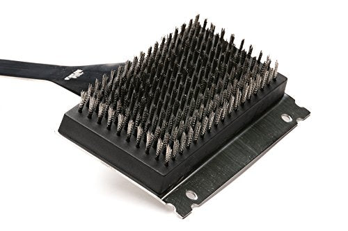 QVG40 Verde Collection Grill Brush with Replaceable Bristles and Scraper (Verde Grill Brush)