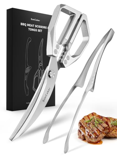 Korean BBQ Scissors Set with Tongs for Table (Korean Bbq Scissors Set)