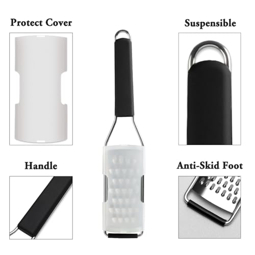 Cheese Grater Vegetable Shredder & Citrus Zester Lemon Zester for Parmesan Cheese