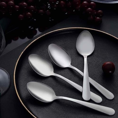36 Piece Tea Spoons Set Silverware (6.7 inch silver tea spoons 36 pieces)