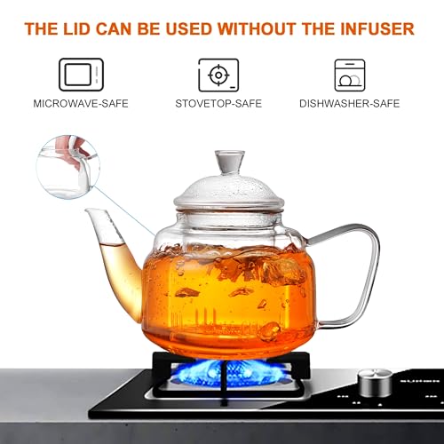 Glass Teapot with Removable Infuser (20oz(600ml))
