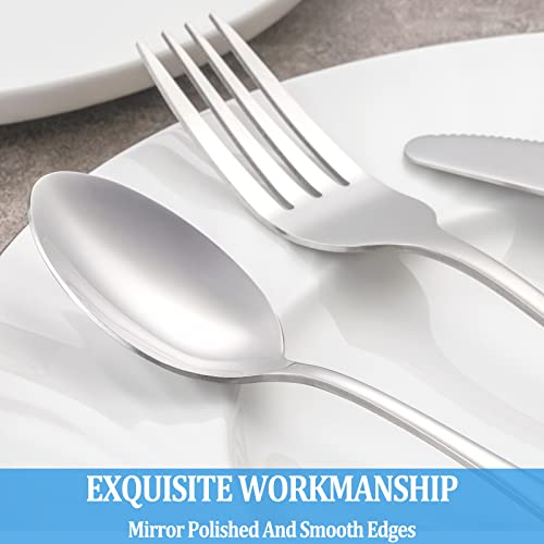Teaspoon Set 16 Piece 6.7" Spoons Silverware