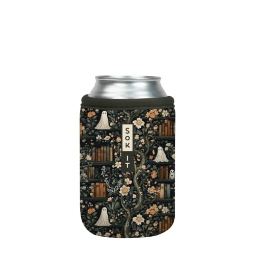 CanSok Sleeve for Beer & Soda Insulated Neoprene Cover (Ghost Stories / 12oz Can Sleeve)