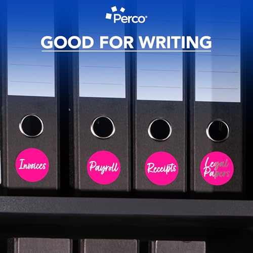Neon Pink Round Circle Dot Sticker 3 (Neon Pink / 3 Inch)