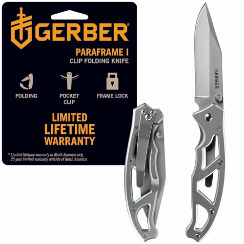 Gear Paraframe I EDC Folding Pocket Knife (3" / Paraframe I (Fine Edge - Gray))