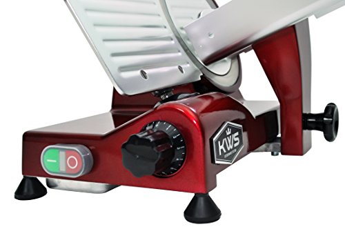 KWS MS 6RS Premium Compact 200W Electric Meat Slicer (Red)
