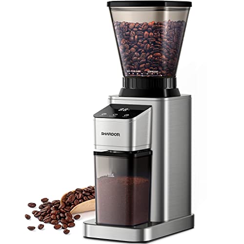 Conical Burr Coffee Bean Grinder (Silver)