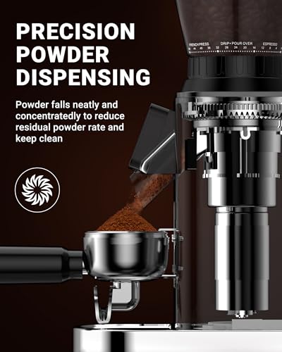 Burr Coffee Grinder (Modern Silver)
