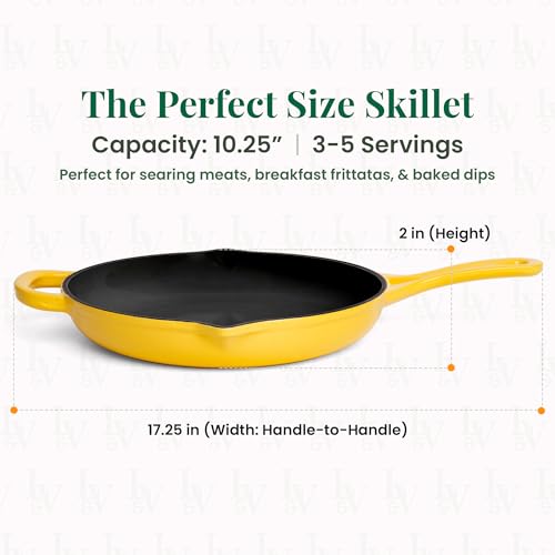 Enameled Cast Iron Skillet