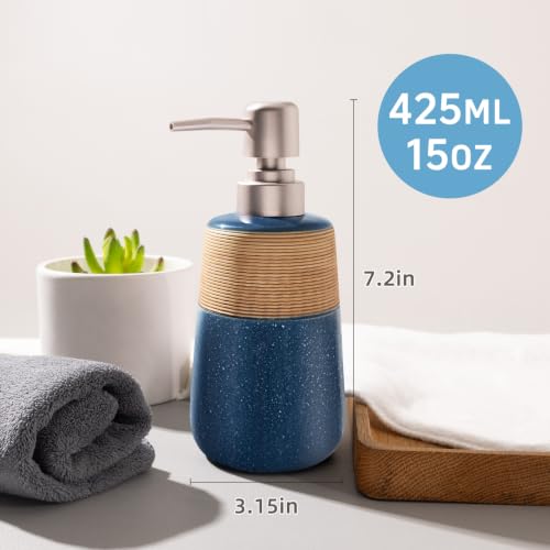 Hand Soap Dispenser (1 x 15 Oz Soap Dispenser Blue)