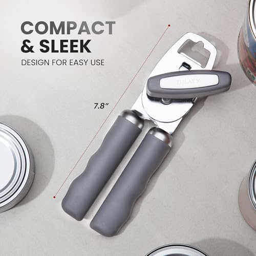 Manual Can Opener Heavy Duty Patented Stainless Steel (Stone / Comfy Grip)