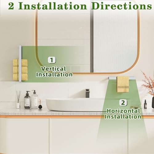 8'' Hand Towel Holder Towel Bar for Bathroom Wall Mounted (Polished Chrome / 8-Inch)