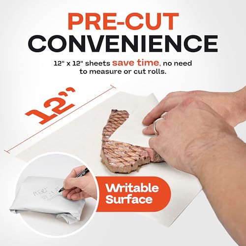 White Butcher Paper Sheets 12" x 12" (White / 12" x 12", 1000 Sheets)