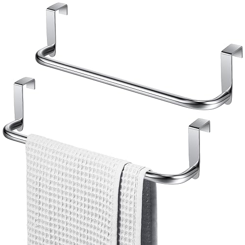 Over Cabinet Door Towel Bar (Silver)