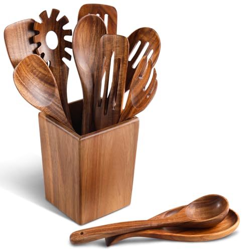 Wooden Spoons for Cooking (11Pcs Set)