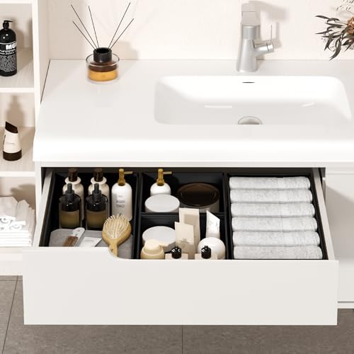 Drawer Organizer Clothes Storage (Black / 20 Pack)