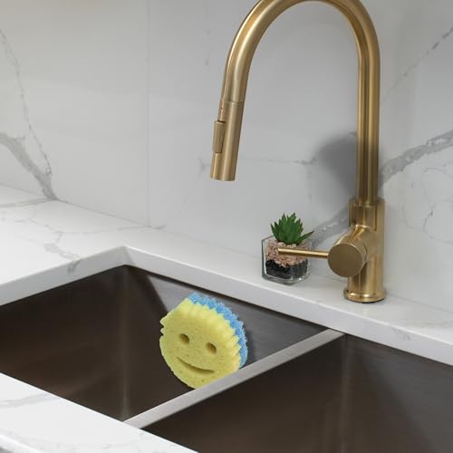 BeraTek Scrub Daddy Caddy Organizer for Sink (Black 1 Pack)