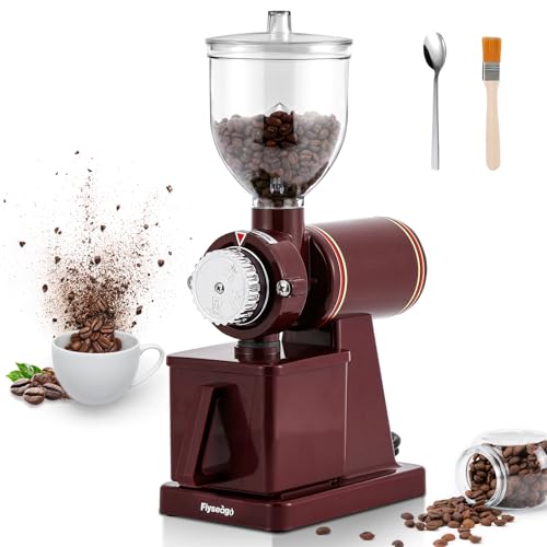 Electric Burr Coffee Grinder (Red)