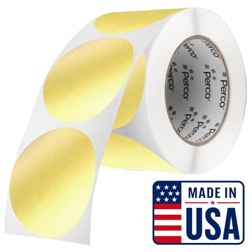 Metallic Gold Round Circle Dot Sticker 3 (Metallic Gold / 3 Inch)