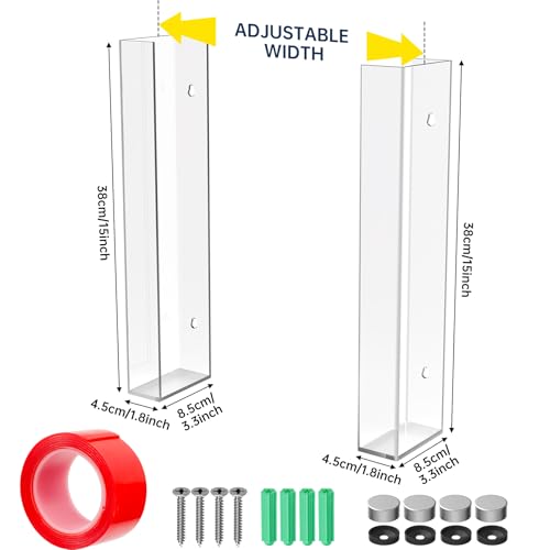 3 Tier Clear Acrylic Glove & Tissue Box Holder Dispenser