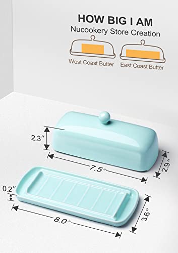Ceramic Butter Dish with Lid for Countertop