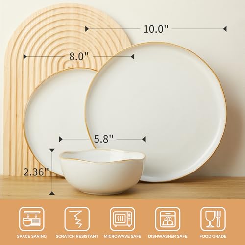 Dinnerware Set for 4 (White / Set (12pcs))