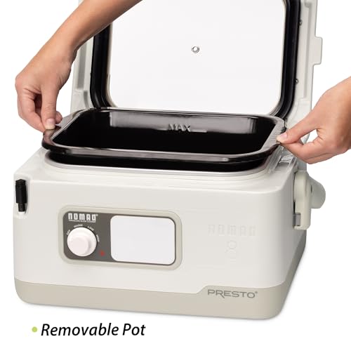 06030 8 quart Nomad Traveling Slow Cooker (White)