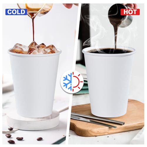 500 Count 12 oz Paper Coffee Cups (12 oz-500 Pack)