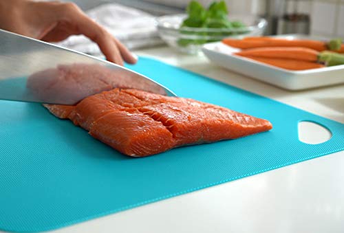 Heavy Duty Cutting Board Grippmat (11.5 x 14 inches / Turquoise / Pink / Orange / Yellow)