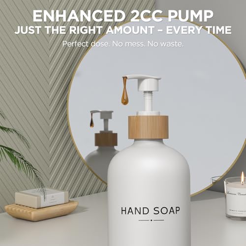 Hand and Dish Soap Dispenser Set (Hand Dish (White))
