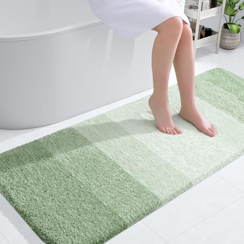 Bathroom Runner Rug 45x27 (45" X 27" / Sage Green)