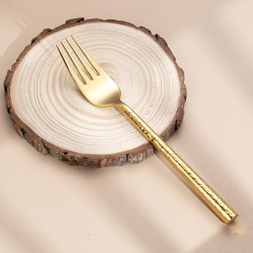 Hammered Gold Silverware Set (Hammered Gold 20 pcs)