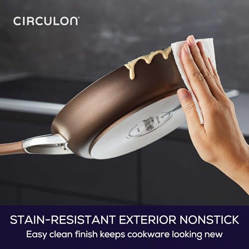 Symmetry Non Stick Pots and Pans Set (11 Piece Set / Chocolate)