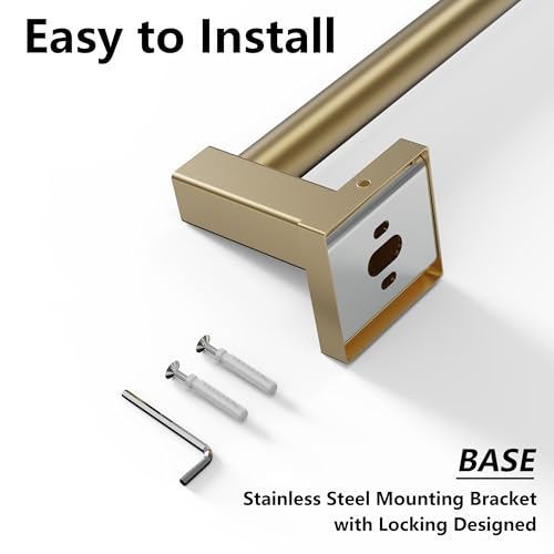Towel Bar Towel Racks for Bathroom Wall Mounted (Gold / Wall-Mounted)