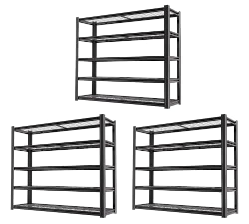 5 Tier Heavy Duty Garage Shelving (5T 62" W x 24" D x 72" H)
