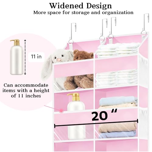 Pink Over The Door Organizer 5 Tiers (Pink - 5 Tiers)