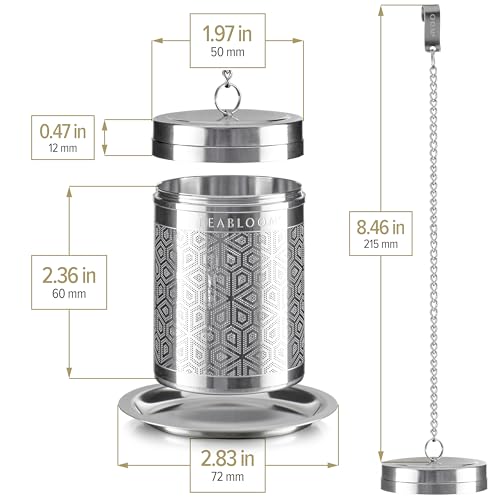Elegant Stainless Steel Loose Leaf Tea Infuser (Large)