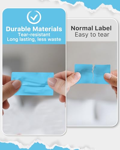 2.25x1.25 Inch Thermal Labels (2.25"x1.25" / Blue)