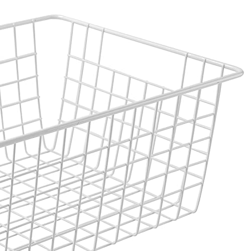 14" Upright Freezer Storage Baskets (White / 14"-4Pack)