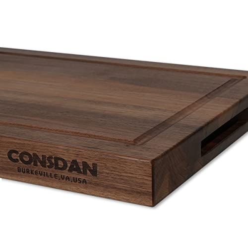 Walnut Cutting Board for Kitchen (Black Walnut(1-1/2" Thick))