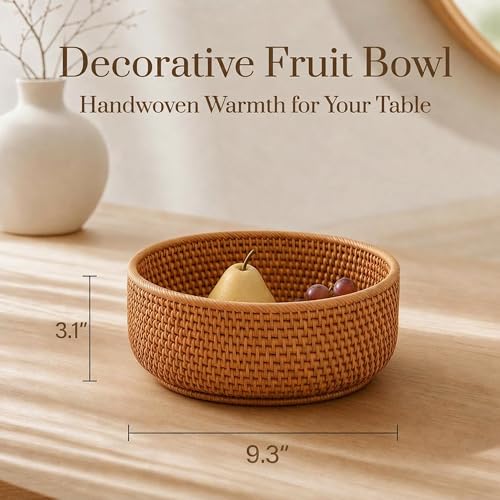 9.3" Rattan Storage Basket (M)