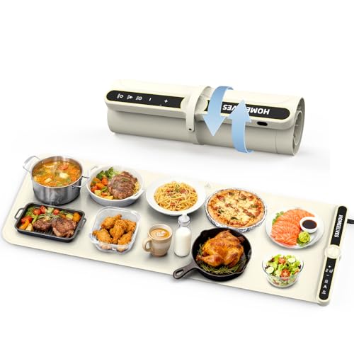 Warming Mat for Food Extra Large (Beige / 39.4x15 Inch)