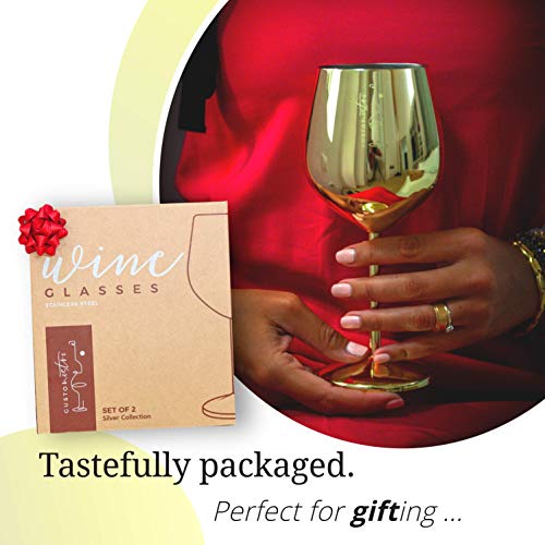 Stainless Steel Wine Glass (4 Count)