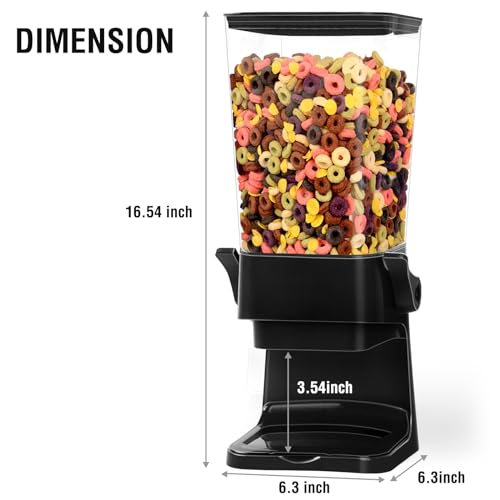 Cereal Dispenser Countertop (Black & 1pcs)
